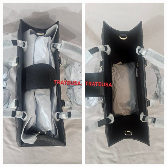 Maggie Tote Bag In Signature Leather CY672 Black Packed - Picture 12 of 16